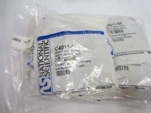 1000 C4011-55 National Scientific Snap-it Seal Top Blue PTFE/White Silicone