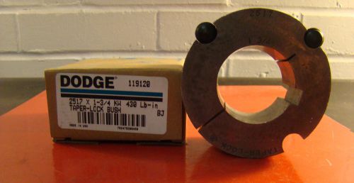 Dodge, taper lock bushing, bore 1-3/4&#034;, cast iron, 2517 x1 3/4 kw, usa /ho3/ rl for sale