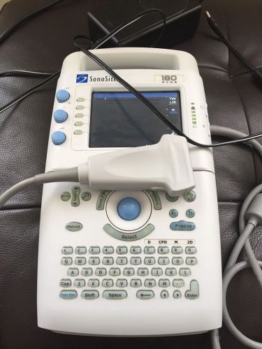 Sonosite 180 Plus Portable Ultrasound With L38  10-6MHz Transducer
