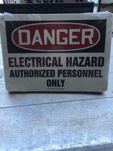 ACCUFORM SIGNS MELC022VS Danger Sign,10 x 14In,R and BK/WHT,ENG