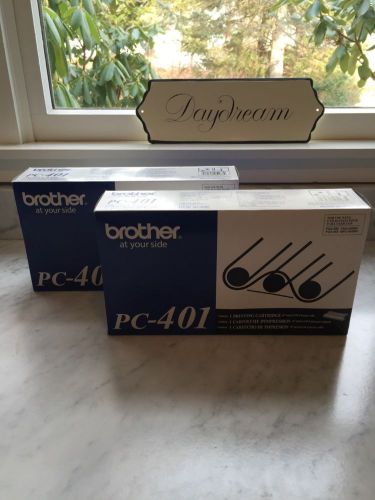 Two (2) Brother PC-401 printer cartridges