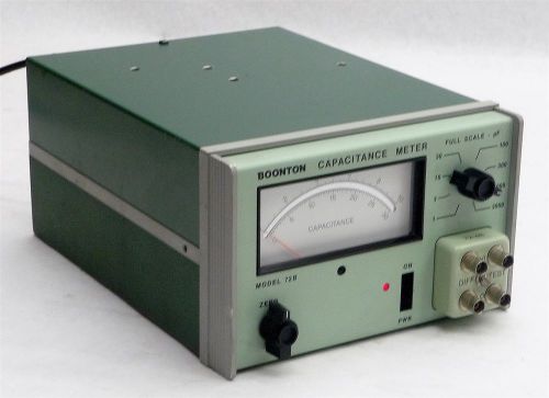 Boonton 72b capacitance meter full scale analog 1-3000 pf+72-4b bnc test adapter for sale