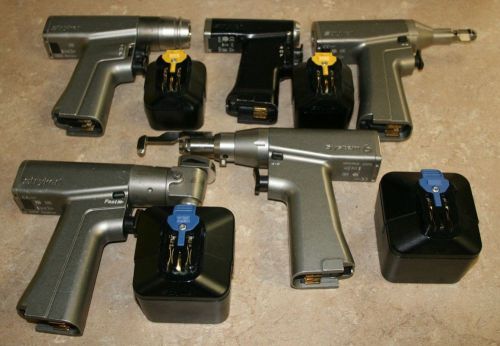 Stryker Suystem 6 set includes 5 hand pieces &amp; batteries- exc working condition