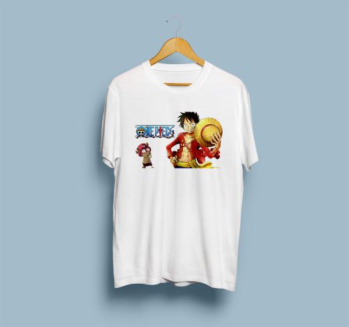 New ONE PIECE Luffy Wanted Pirates Anime Men&#039;s Rare White T-Shirt Size S to 3XL