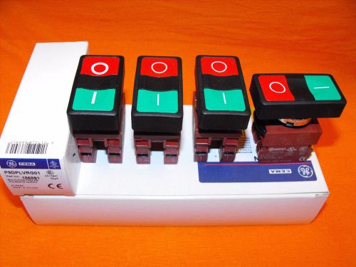 General Electric.CEMA P9DPLVRG01.(LOT5PCS)DOUBLE FUNCTION PUSH-BUTTONS.NEW
