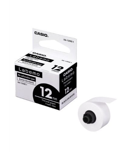 XR-12WE1 Casio label writer name and tape 12mm  white Labeling