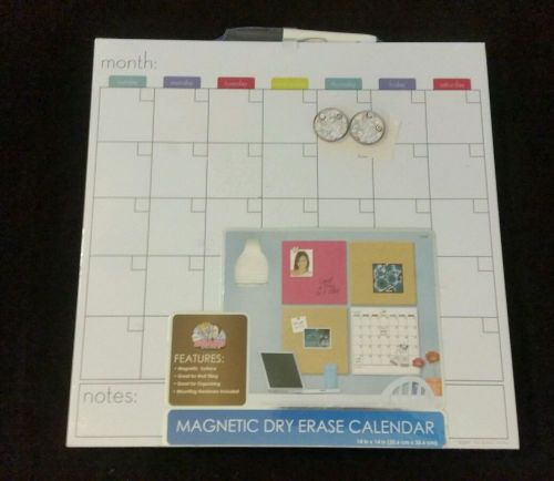 The Board Dudes Magnetic Dry-erase Cubicle Calendar - Monthly - 1 Month...