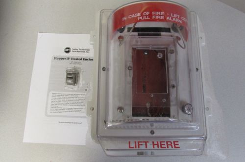 Sti sti-1200a-htr stopper ii heated fire alarm pull station cover enclosure for sale