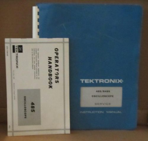 Tektronix 485 R485 Oscilloscope Service Instruction Manual &amp; Operators Handbook