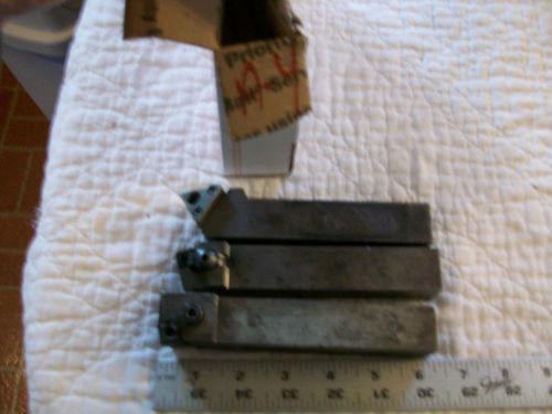 3 different Brands Indexable Carbide Cutting Tool Holders  1&#034; X 1&#034; X 6&#034; Long