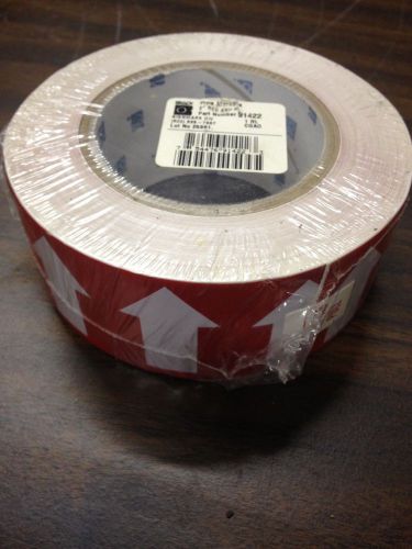 BRADY 91422 Self-Sticking Arrow Tape  RED 2&#034; x 90 ft. Sealed in plastic NEW