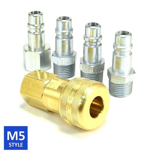 Foster 5 Series Brass Quick Coupler 1/2 Body 1/2 NPT Air Hose and Water Fittings