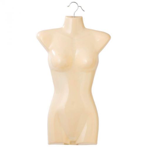Flesh Woman Torso Mannequin Form / Hard Plastic Female Display for Hanging