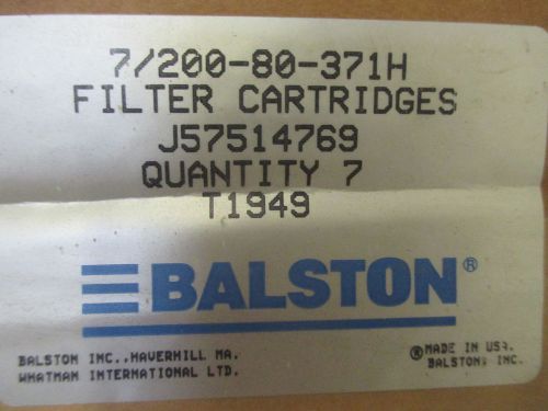BALSTON 7/200-80-371H FILTER VACUUM CARTRIDGE *NEW OUT OF BOX*