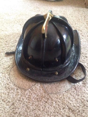 N5A New Yorker Leather Fire Helmet