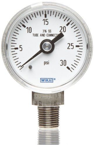 Wika 50533631 industrial pressure gauge, dry/liquid-fillable, stainless steel for sale