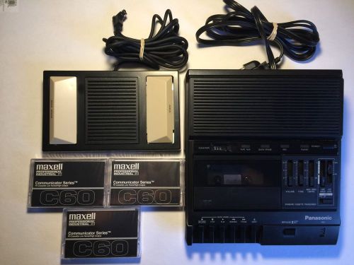 Panasonic RR-830 Desktop Cassette Transcriber/Recorder,Foot Switch &amp; Headphones!