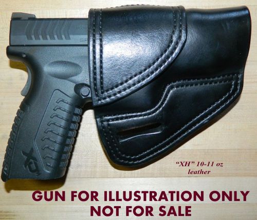 Gary c&#039;s avenger owb &#034;xh&#034; holster springfield xdm  4.5&#034; 45 acp  10-11 oz leather for sale