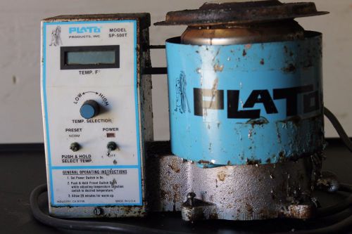 Plato solder pot m/n sp-500t 350 watt lcd display 2.25&#034; diameter variable temp for sale