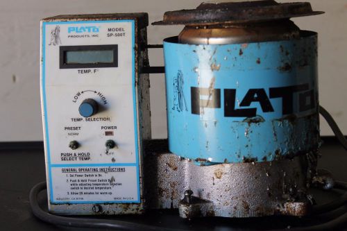 Plato Solder Pot m/n SP-500T 350 Watt LCD display 2.25&#034; diameter variable temp