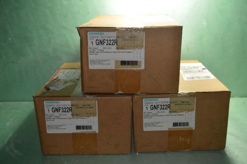 1 NEW SIEMENS GD SAFETY SWITCH, GNF322R, REPLACES CAT NO. NFR322, 60A, 3P, NIB