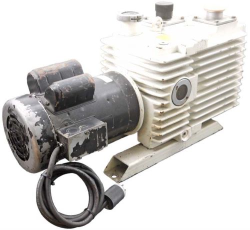 Leybold d30ac trivac dual-stage rotary pump w/dayton 1.5hp 1725rpm motor parts for sale