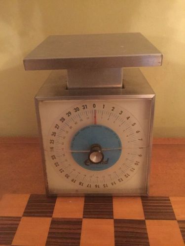 Vintage Edlund SR-2 Metal Glass Scale 32oz Weight Capacity Made In USA