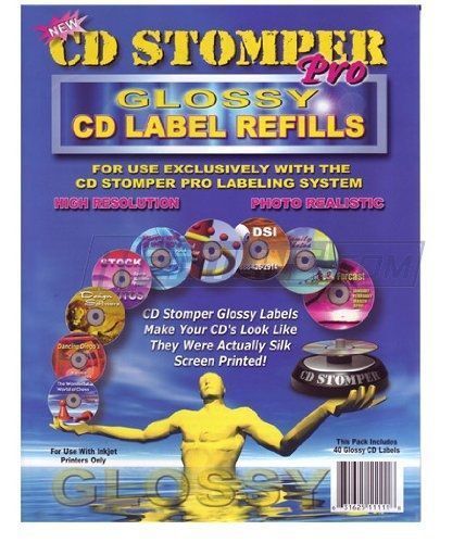 Stomp CD Stomper Pro 2x40 Glossy CD Label Refills