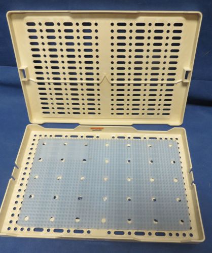 ASP Small Instrument Plastic Sterilization Tray Case 15&#034; x 10&#034; x 1-1/4&#034;  High