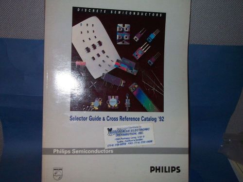 PHILIPS SEMICONDUCTORS SELECTOR GUIDE CROSS REFERENCE DATABOOK 1992