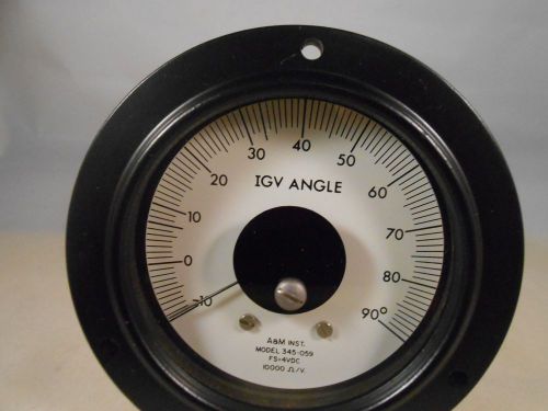 6872340-16  IGV ANGLE  -10 DEGREES - + 90 DEGREE  3 1/2&#034; ROUND  NEW OLD STOCK