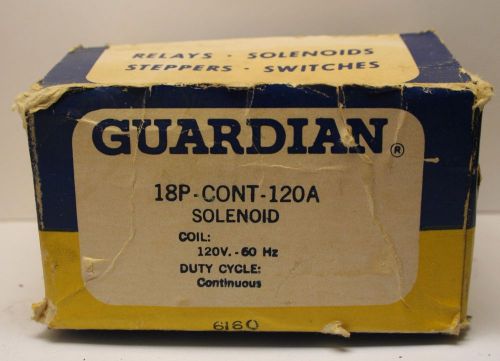 Guardian Electric 18CONT-120A Continuous Duty Solenoid 120V Part: A420-063493-08