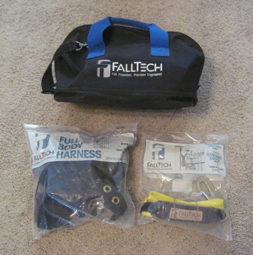 Falltech Full Body Harness Style 7018 with Lanyard Style 7256 and Carrying Bag
