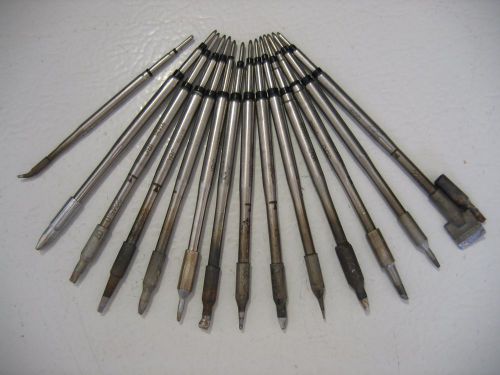 Lot Of 14 Mixed Tips For JBC HOT TWEEZERS And IRONS