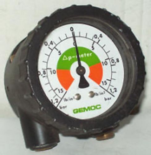 Gemoc microfilter differential pressure meter gauge for sale