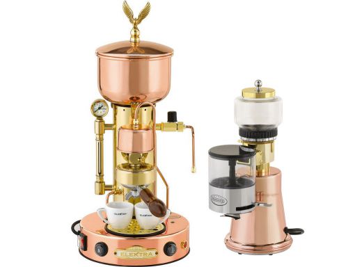 Elektra semiautomatica microcasa machine+grinder ms italian espresso set 110v for sale