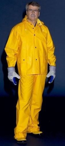 Storm Breaker Heavy Duty 3 Piece Industrial Yellow Rainsuit Size 4 X--BIG MAN