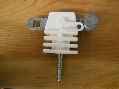Gallagher electric fence tape gate anchor insulator w/ anchor plate new for sale