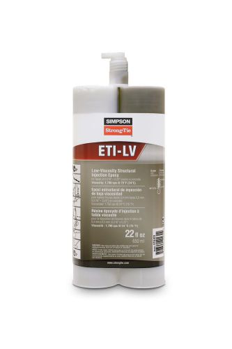 Simpson strong-tie eti-lv 22 oz low-viscosity structural injection epoxy for sale