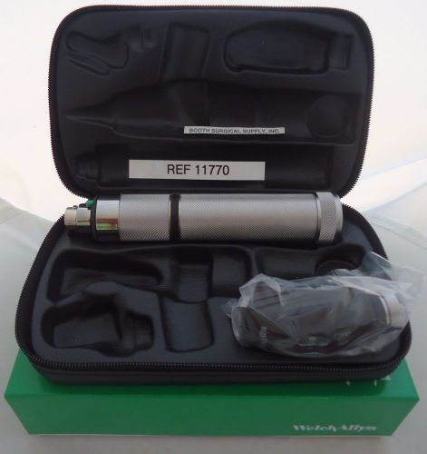 Welch allyn ophthalmic set #11770 coaxial ophthalmoscope &amp; ni-cad handle for sale