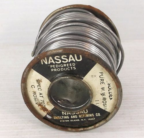 Nassau Western Electric Spec. AT 7076 ww rosin core solder