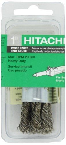 Hitachi 729324 1-inch 1/4-inch shank knot end carbon steel wire brush for sale