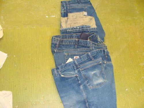 WRANGLER &amp; TYNALE FLAME RETARDED JEANS 40X32 LOT OF 4