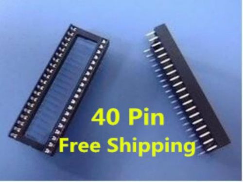 20X DIP 40L 2.54mm Distance 40 PIN IC Socket PIC Socket MCU Socket IC Base Slot