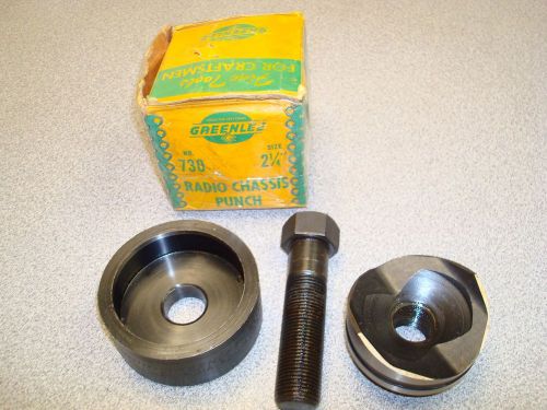 Greenlee 2-1/4&#034; Diameter Radio Chassis Knockout Punch Set