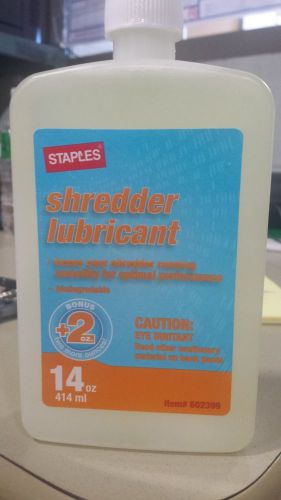 Paper Shredder Lubricant Bottled Oil, 14 oz.