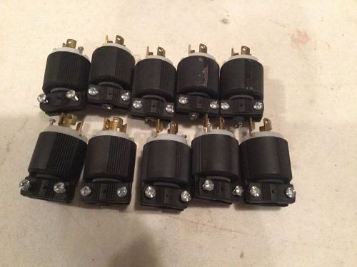 Lot of 10 Cooper 4720C Twist Lock Plug Nema L5-15