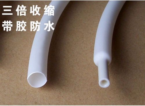 Waterproof heat shrink tubing ?6.4mm adhesive lined 3:1 white x 5m sleeve for sale