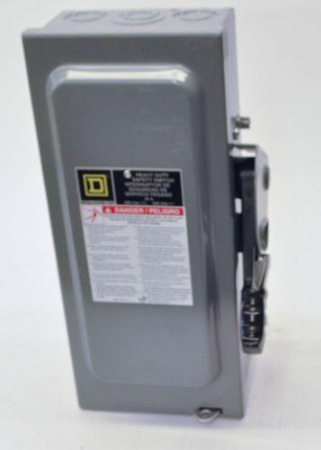 Square d h361n heavy duty safety switch 30a 600v type 1 enclosure series f05 for sale
