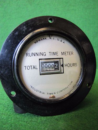 Vintage Industrial Timer Co. Running Time Meter. 105-130V 60 CY Fully Functional